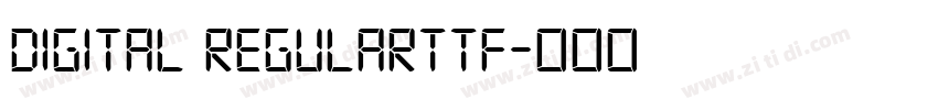 DIGITAL Regularttf字体转换